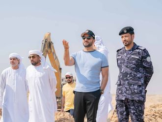 Sultan bin Ahmed visits areas affected by severe rains