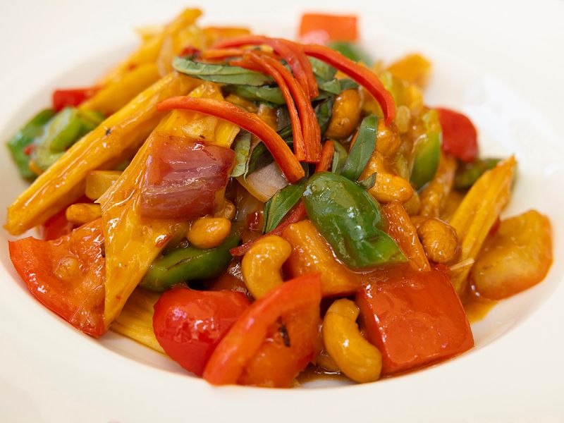 Sweet and sour tofu stir fry