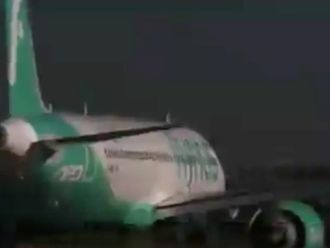 Flynas aircraft veers off runway during landing
