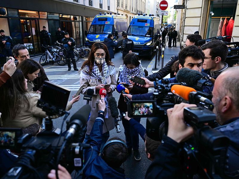 paris france protest gaza