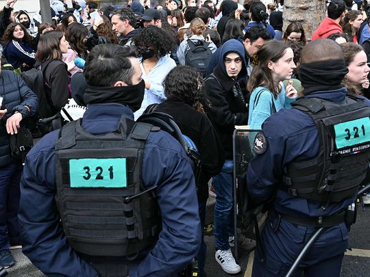 paris protest gaza