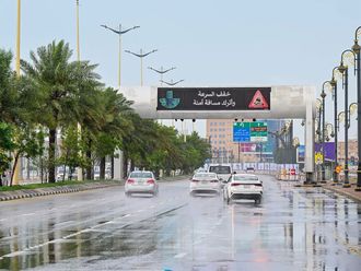 Saudi Arabia issues alert for heavy rain this week