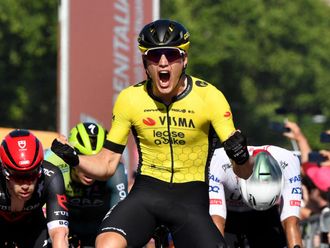Visma’s Kooij wins Giro stage on Napoli seafront