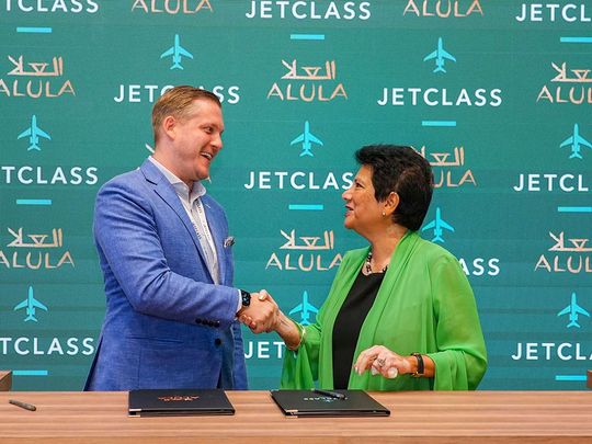 Dennis Peters, Chief Business Officer – JetClass with Melanie De Souza, Executive Director Destination Marketing - The Royal Commission for AlUla