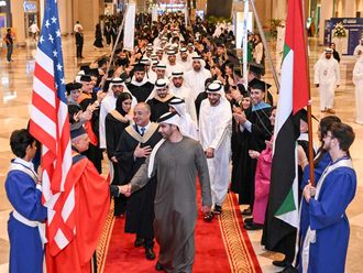 Sheikh Mansoor awards graduates at 27th commencement