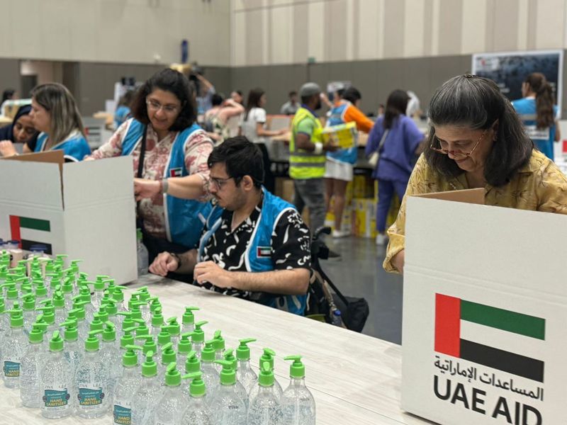The volunteering drive was organised by the UAE Ministry of Foreign Affairs.