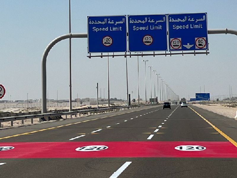 abu dhabi reduced speed limit