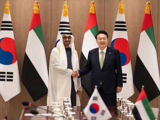 Watch: UAE President meets Korean President