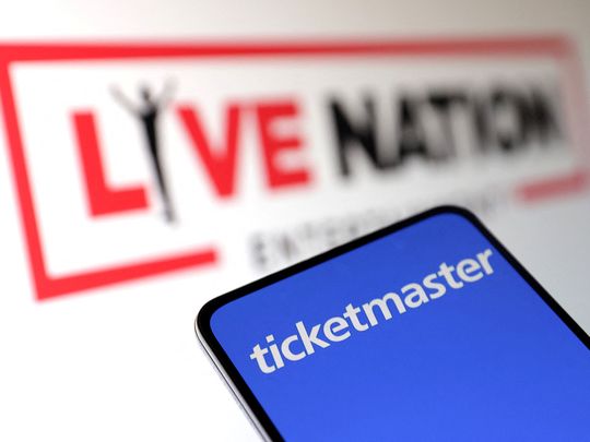 Live Nation Entertainment and Ticketmaster logos, Live Nation Entertainment logo, Ticketmaster logo 