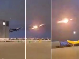Video captures Air Canada Boeing 777 engine fire