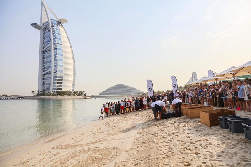A total of 63 turtles were released earlier today at Jumeirah Al Naseem ahead of World Turtle Day.