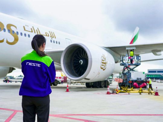Emirates powers flights with sustainable aviation fuel from Singapore