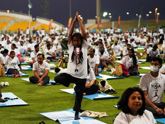 Mass free yoga events are also popular in the UAE