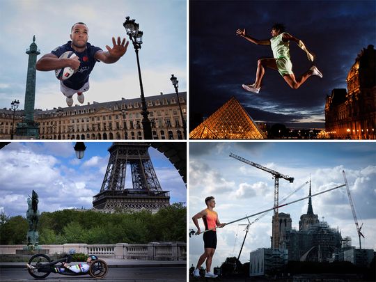 Paris 2024 Olympics: Athletes Showcased At Iconic Landmarks Across The ...