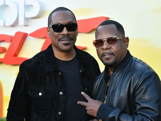 Eddie Murphy and Martin Lawrence at the premiere of Netflix film 