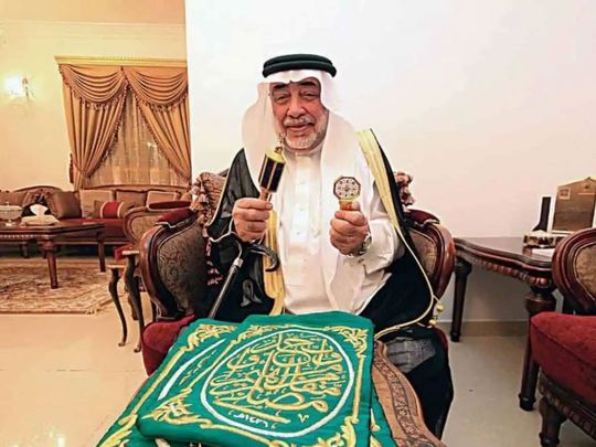 Sheikh Saleh Al Shaibi, the chief key holder and caretaker of the Kaaba