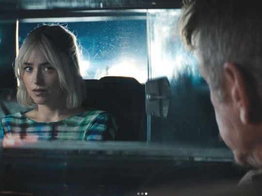 Dakota Johnson and Sean Penn in 'Daddio'