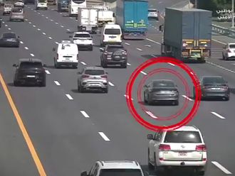 Video: Swerving leads to accidents on Abu Dhabi roads