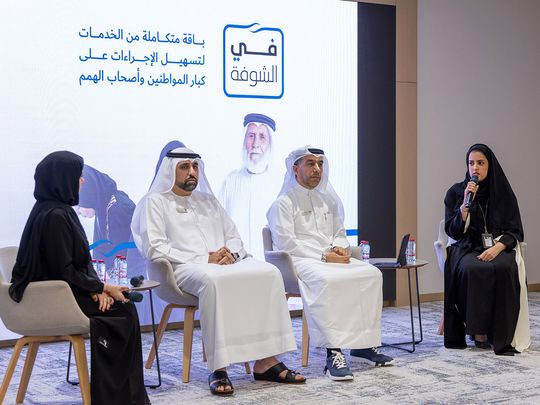 Dubai Courts officials during the launch of the new service package