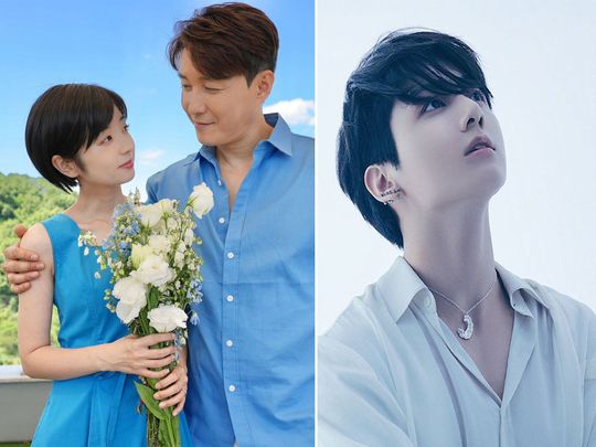 South Korean actor Shim Hyung-tak and his wife Hirai Saya, viral for being K-pop idol Jungkook’s look-alike, recently celebrated their first anniversary.