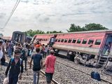 Several coaches of the Chandigarh-Dibrugarh express train derailed in Gonda on Thursday. 