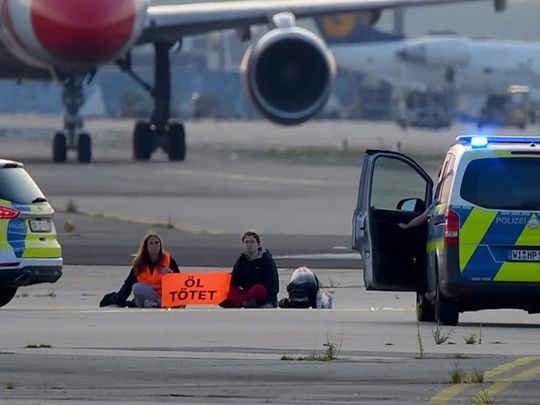 Europe travel: Frankfurt airport open again after climate activists block runway