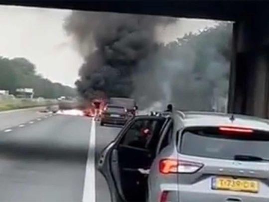 Pilot dies after small plane crashes on Dutch highway