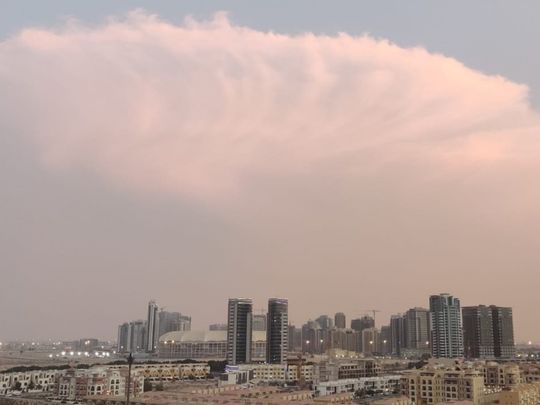 Overcast skies in UAE