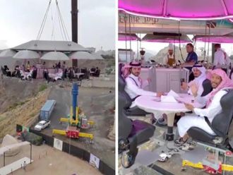 See: Saudi Arabia’s flying restaurant dazzles tourists