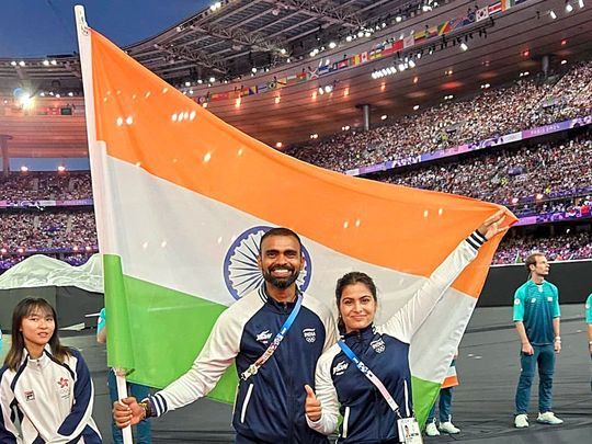 Manu Bhaker and PR Sreejesh