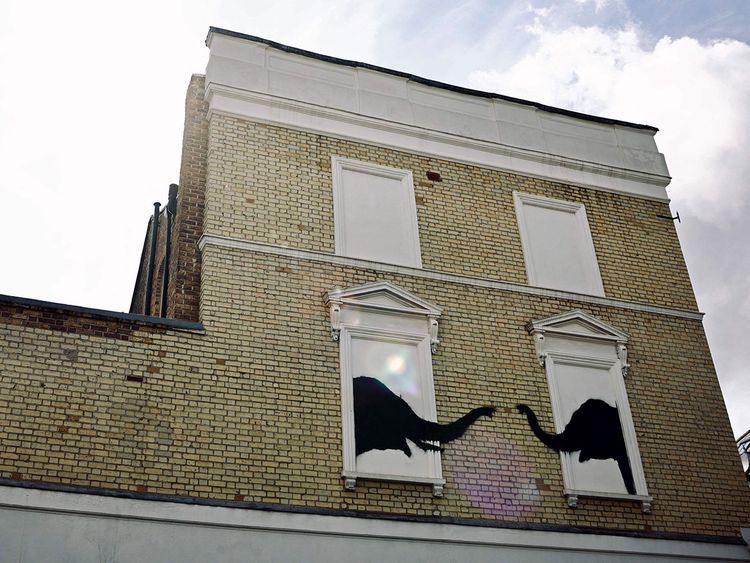 Photos Banksy lifts curtain on London animal mural series Europe