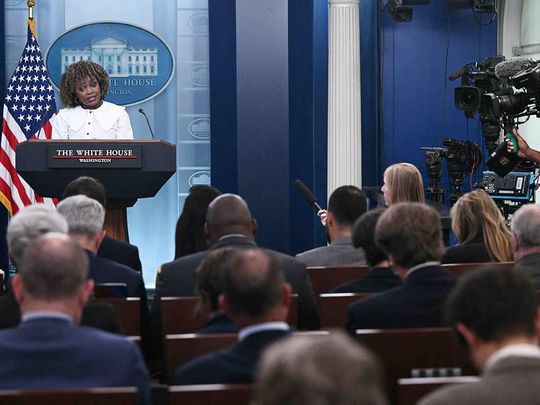 White House Press Secretary Karine Jean-Pierre speaks