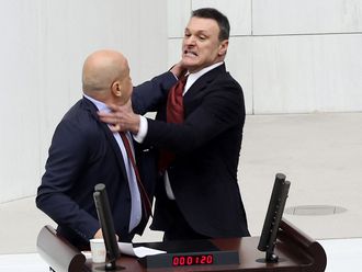 Watch: Brawl in Turkish parliament over ousted MP