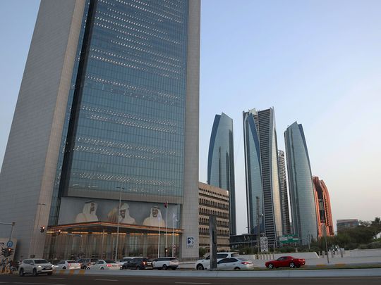 STOCK Abu Dhabi skyline 