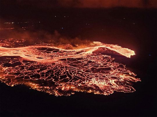 Volcano erupts in Iceland, sixth since December