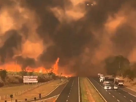 Watch: Wildfires rage in parched southeast Brazil