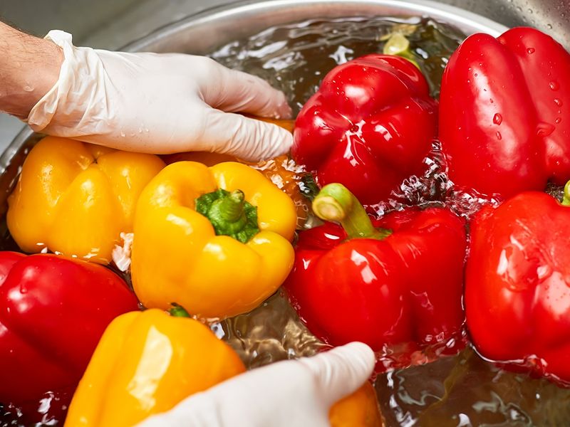 Washing fruits and vegetables