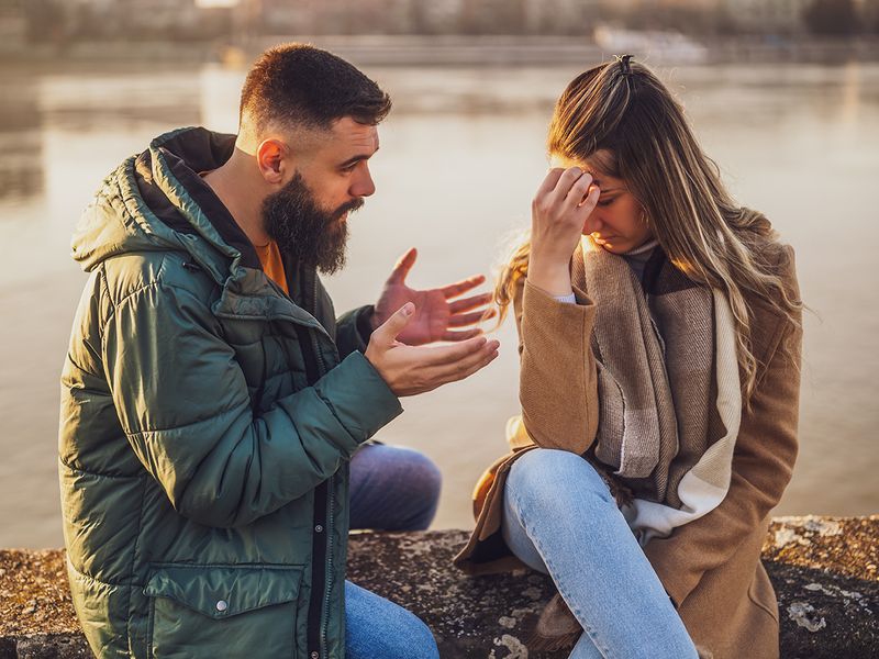 Woman crying