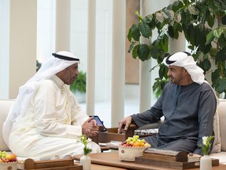 UAE President receives Foreign Minister of Kuwait