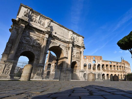 Rome’s ancient Arch of Constantine 