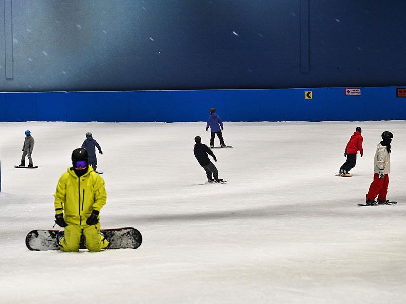 World's largest indoor ski resort opens in Shanghai 