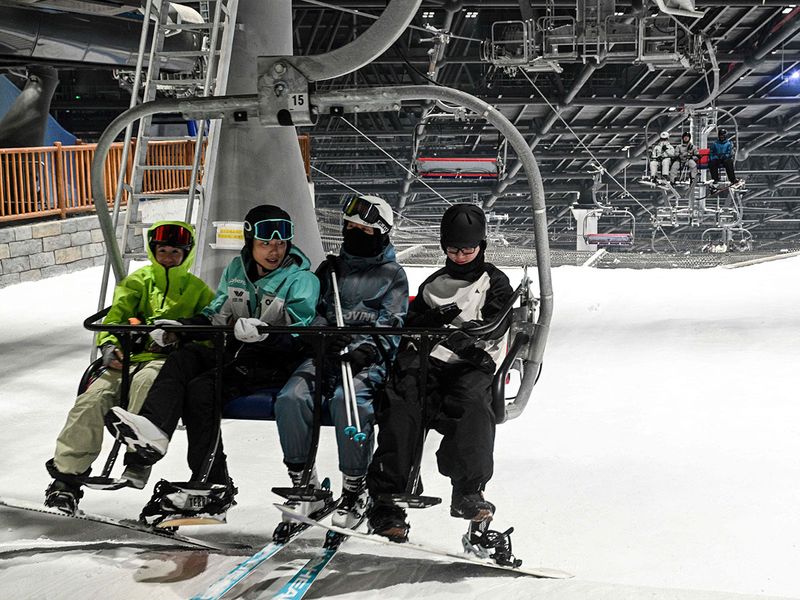 World's largest indoor ski resort opens in Shanghai 