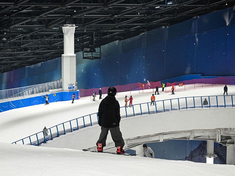 World's largest indoor ski resort opens in Shanghai 