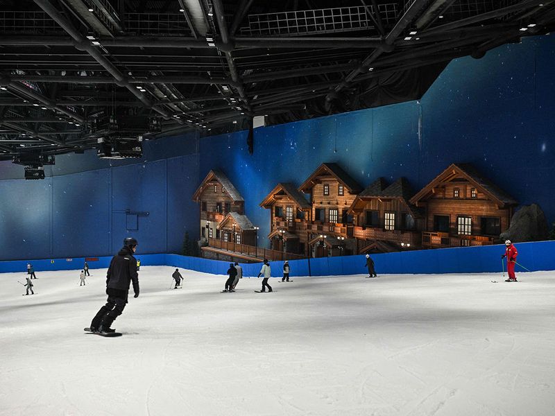 World's largest indoor ski resort opens in Shanghai 