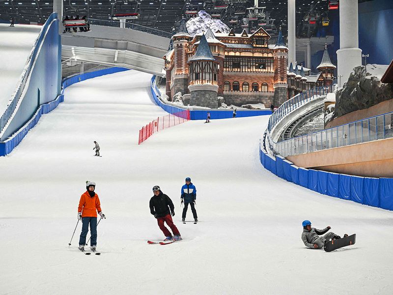 World's largest indoor ski resort opens in Shanghai 