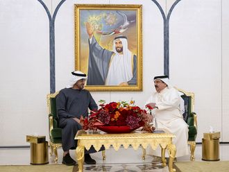 UAE President meets Bahrain King in Abu Dhabi