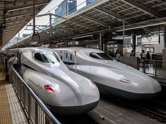 bullet trains, or shinkansens