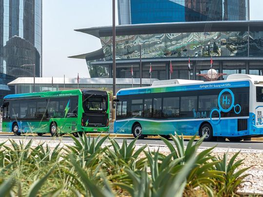 Abu Dhabi's Transition to Green Public Transport: Hydrogen and Electric Buses Launch