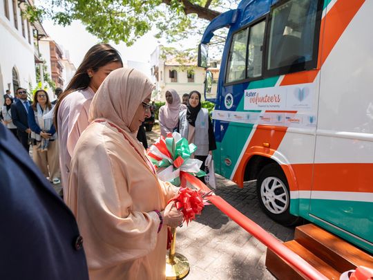 Sheikha Jawaher bint Mohammed Al Qasimi, Chairperson of The Big Heart Foundation (TBHF) and UNHCR Eminent Advocate for Children, launching the service in Zanzibar