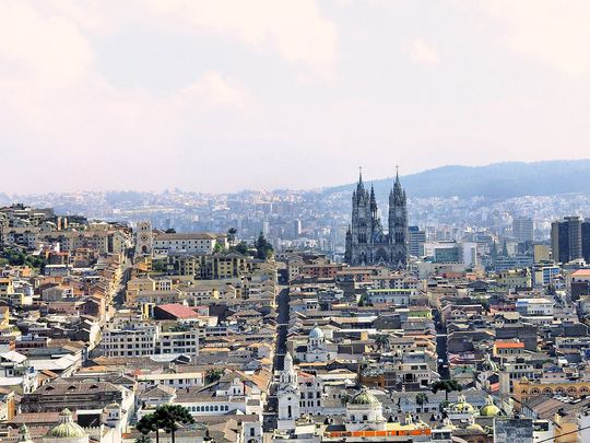 Quito city skyline